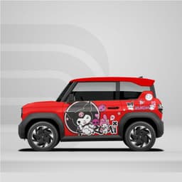 [HỎA TỐC] Sticker Tem Dán Decal Xe VF3 Hoạt Hình Có In Hình Theo Yêu Cầu IB Shop Temxe.Net 8
