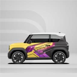 [HỎA TỐC] Decal dán xe VF3 - Sticker trang trí xe - Set decal 2 bên xe VF3 Temxe.Net 2