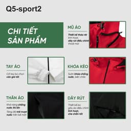 ÁO KHOÁC GIÓ 2 LỚP CLB VFF CHỐNG NƯỚC CẢN GIÓ 4