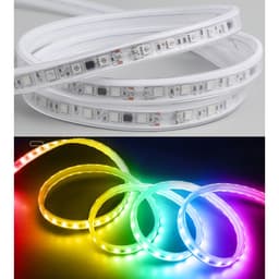LED DÂY FULL MÀU WS2811 24V 5050 60LED/MÉT TRANG TRÍ BẢNG HIỆU QUẤN CÂY CẢNH CHỐNG NƯỚC ĐIỆN ÁP 220V 1