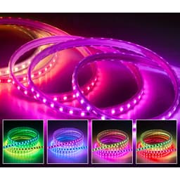 LED DÂY FULL MÀU WS2811 24V 5050 60LED/MÉT TRANG TRÍ BẢNG HIỆU QUẤN CÂY CẢNH CHỐNG NƯỚC ĐIỆN ÁP 220V 4