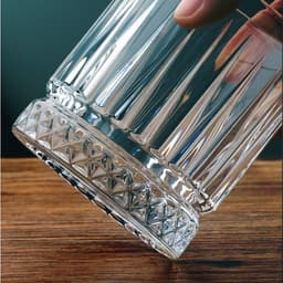 Cốc Thuỷ Tinh Uống Nước Dày Dặn Sang Trọng Hàng Nhập Khẩu Cao Cấp Siêu Bền Đẹp 280ml,385ml 6