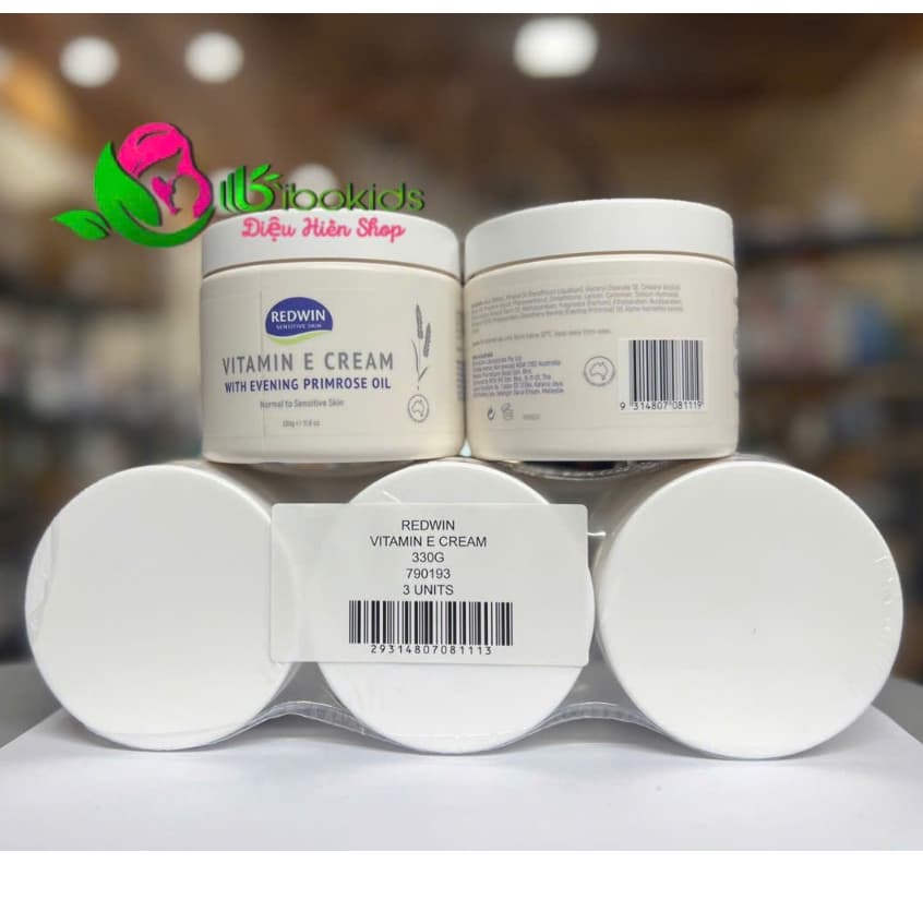 (Mẫu mới)Kem dưỡng da mềm mịn redwin Vitamin E Cream