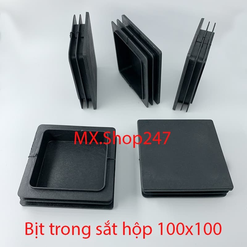 Nút bịt trong sắt hộp 100x100, đầu bịt thép hộp 100x100, đầu bịt inox 100x100