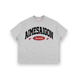 [XX Ver1] Áo Thun Boxy Local Brand Cotton Cổ Tròn Form Rộng Unisex Nam Nữ AIMESAIGON XXVIIIXX Hot Trend Tiffany Unisex 6