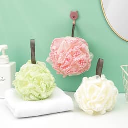 Bông Tắm Tạo Bọt Hạt Massage Mềm Mại Siêu Tạo Bọt Tẩy Tế Bào Chết Hiệu Quả 9