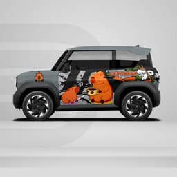 [HỎA TỐC] Sticker Tem Dán Decal Xe VF3  Hình Capybara  In Hình Theo Yêu Cầu IB Shop Temxe.Net 7