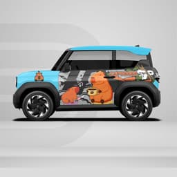 [HỎA TỐC] Sticker Tem Dán Decal Xe VF3  Hình Capybara  In Hình Theo Yêu Cầu IB Shop Temxe.Net 8