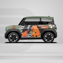 [HỎA TỐC] Sticker Tem Dán Decal Xe VF3  Hình Capybara  In Hình Theo Yêu Cầu IB Shop Temxe.Net 3