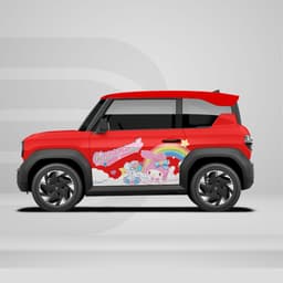 [HỎA TỐC] Sticker Tem Dán Decal Xe VF3 Mẫu Cầu Vồng In Hình Theo Yêu Cầu IB Shop Temxe.Net 2