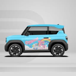 [HỎA TỐC] Sticker Tem Dán Decal Xe VF3 Mẫu Cầu Vồng In Hình Theo Yêu Cầu IB Shop Temxe.Net 3