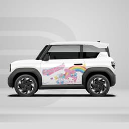 [HỎA TỐC] Sticker Tem Dán Decal Xe VF3 Mẫu Cầu Vồng In Hình Theo Yêu Cầu IB Shop Temxe.Net 1