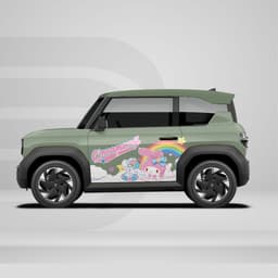 [HỎA TỐC] Sticker Tem Dán Decal Xe VF3 Mẫu Cầu Vồng In Hình Theo Yêu Cầu IB Shop Temxe.Net 5