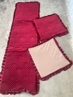 Thảm ghế mùa đông. thảm ghế cao cấp một dài hai ngắn. thảm ghế vải ngang 55cm dài các cỡ 5
