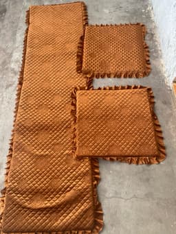 Thảm ghế mùa đông. Thảm ghế cao cấp một dài hai ngắn có khóa tháo rời ngang 55cm đến 60cm 6