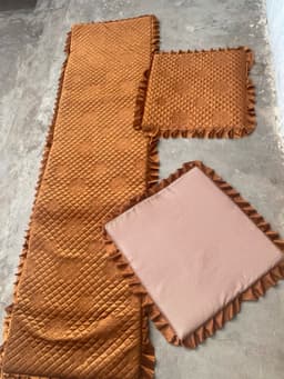 Thảm ghế mùa đông. Thảm ghế cao cấp một dài hai ngắn có khóa tháo rời ngang 55cm đến 60cm 8