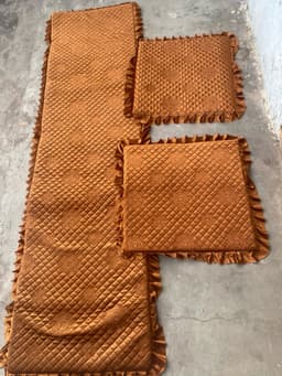 Thảm ghế mùa đông. Thảm ghế cao cấp một dài hai ngắn có khóa tháo rời ngang 55cm đến 60cm 7