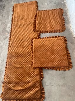 Thảm ghế mùa đông. thảm ghế cao cấp một dài hai ngắn. thảm ghế vải ngang 55cm dài các cỡ 7