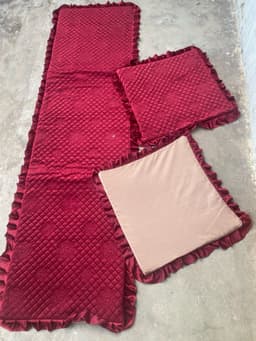 Thảm ghế mùa đông. Thảm ghế cao cấp một dài hai ngắn có khóa tháo rời ngang 55cm đến 60cm 5