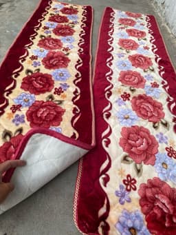 Thảm ghế mùa đông, thảm ghế trường kỷ hai cái dài 1m7 ngang 54cm, bộ 1m8 ngang 50cm, bộ 2m ngang 50cm 5