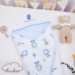 ủ hạt đậu trần bông Anchee cho bé từ sơ sinh vải muslin 8