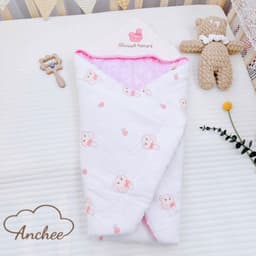 ủ hạt đậu trần bông Anchee cho bé từ sơ sinh vải muslin 9