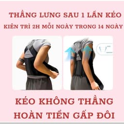 Đai Chống Gù Lưng (Nam&Nữ) - Chống Gù Lưng, Cong Vẹo Cột Sống, Thoái Hóa, Thoát Vị Đĩa Đệm----- 7