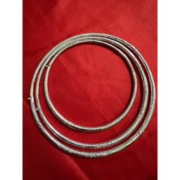 FREESHIP kiềng cổ, vòng cổ trắng CAO CẤP trạm khắc hoa văn tinh sảo loại đẹp 3 kích thước 9