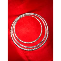 FREESHIP kiềng cổ, vòng cổ trắng CAO CẤP trạm khắc hoa văn tinh sảo loại đẹp 3 kích thước 1