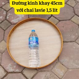 Mâm đựng bát đĩa - Khay đựng bộ bát đĩa hoa mặt trời - Mâm để bộ bán đĩa cúng gia tiên 6