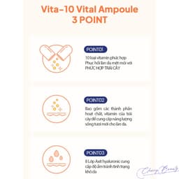 Tinh Chất Dưỡng Sáng Da Mờ Thâm Nám, Đều Màu Maxclinic Vita-10 Vital Ampoule 100ml | Cherry Beauty 5