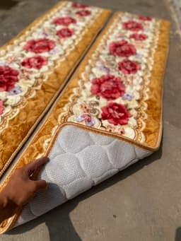 Thảm ghế mùa đông, thảm ghế trường kỷ hai cái dài 1m7 ngang 54cm, bộ 1m8 ngang 50cm, bộ 2m ngang 50cm 4