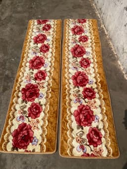 Thảm ghế mùa đông, thảm ghế trường kỷ gồm hai cái dài,bộ ghế vải êm ái mềm mại kích thước 1m8x50cm, 2m x50cm 9