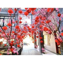 Bộ 50 Đèn Lồng NILON ( size 15#-40#) Đỏ Mini Treo Lễ Tết, Chống Nước, Đủ Kích Thước 15-35cm, Trang Trí Ngày Lễ Đặc Biệt 7