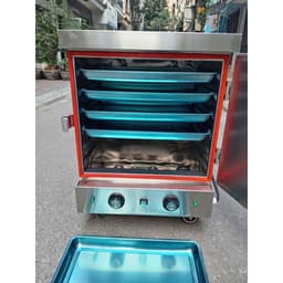 Tủ hấp điện cho giò chả, xúc xích, cơm chín ngon, tiện lợi. đủ các loại 4-6-8-10-12 chạy điên 220/380v hoặc gas 2
