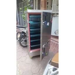 Tủ hấp 12 khay đa năng: chín giò chả, xúc xích, nấu và hấp cơm hiệu quả. 2