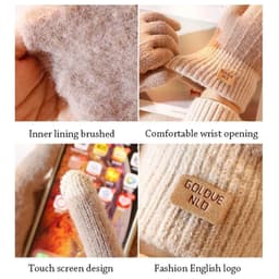 (Combo) Găng tay nữ GOLOVE NLD chất len mền mịn giữ ấm đôi tay mùa Thu Đông (MAT0016GDQT) 9