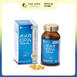 [Hàng c ty full va.t ko hủy] Viên uống dầu cá FFC Omega EPA & DHA hỗ trợ giảm mỡ máu FINE JAPAN lọ 150 viên 5