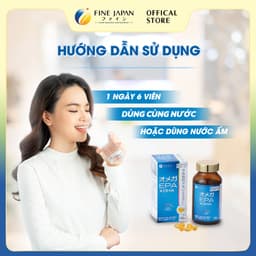 [Hàng c ty full va.t ko hủy] Viên uống dầu cá FFC Omega EPA & DHA hỗ trợ giảm mỡ máu FINE JAPAN lọ 150 viên 4