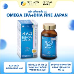 [Hàng c ty full va.t ko hủy] Viên uống dầu cá FFC Omega EPA & DHA hỗ trợ giảm mỡ máu FINE JAPAN lọ 150 viên 3