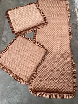 Thảm ghế mùa đông bộ một dài hai ngắn mới nhất bộ 1m7 ngang 55cm, hai ghế rời 55x55cm 4