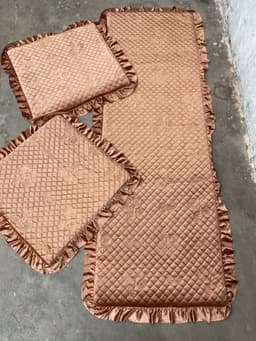 Thảm ghế mùa đông bộ một dài hai ngắn mới nhất bộ 1m7 ngang 55cm, hai ghế rời 55x55cm 5