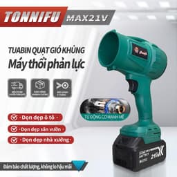 Máy Thổi Phản Lực Turbofan Không Dây Tonnifu, Quạt Thổi Lá, Máy Thổi Bụi Không Dây, Chân Phổ Thông 910 1