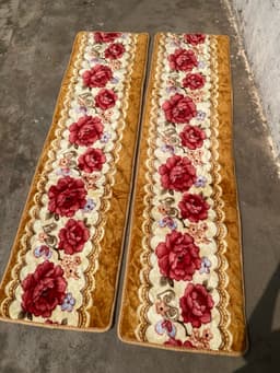 Thảm ghế mùa đông, thảm ghế trường kỷ hai cái dài 1m7 ngang 54cm, bộ 1m8 ngang 50cm, bộ 2m ngang 50cm 2