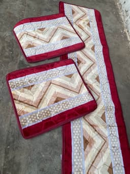 Đệm ngồi một dài hai ngắn,bộ ghế 2m ngang 57cm, ghế rời 57cmx67cm cao cấp 4