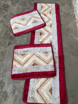 Đệm ngồi một dài hai ngắn,bộ ghế 2m ngang 57cm, ghế rời 57cmx67cm cao cấp 3