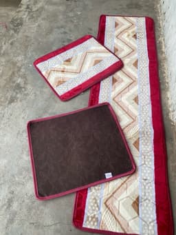 Đệm ngồi một dài hai ngắn,bộ ghế 2m ngang 57cm, ghế rời 57cmx67cm cao cấp 5