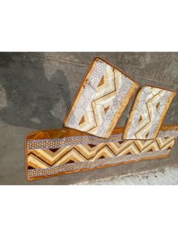 Đệm ngồi một dài hai ngắn,bộ ghế 2m ngang 57cm, ghế rời 57cmx67cm cao cấp 9