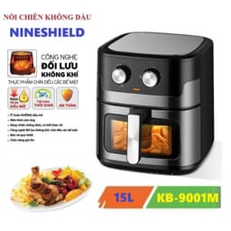 Nồi chiên không dầu Nineshield KB9001 bản điện tử dung tích 15L, chiên nướng 2 trong 1 với 8 chức năng nhập khẩu Nhật 2