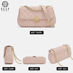 [Tặng hộp 20.10] Túi xách nữ thời trang ELLY EL296 đeo chéo đeo vai da tổng hợp cao cấp chính hãng 6